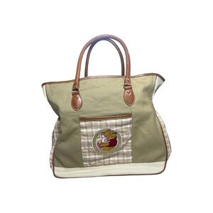 Vintage Disney Winnie the Pooh & Piglet Canvas Tote Bag | Travel / Diaper Bag